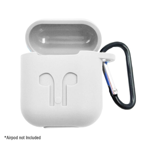 כיסוי סיליקון לאיירפודס Airpods לבן