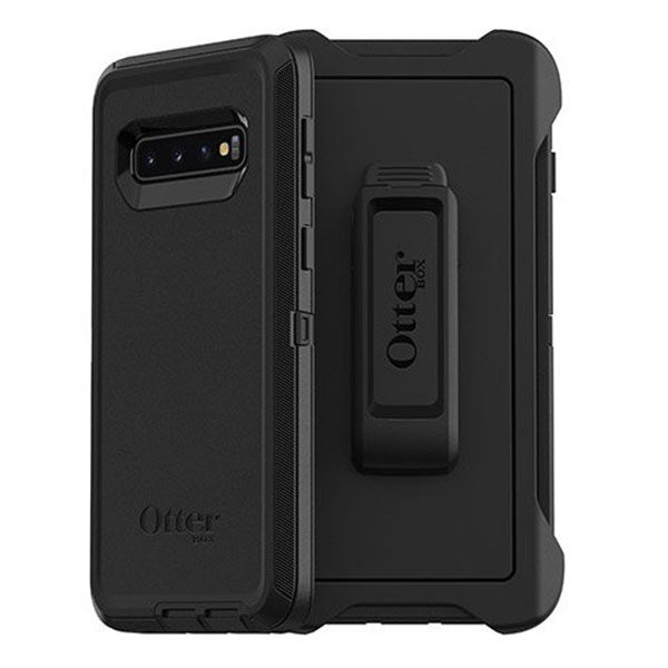 מגן כיסוי OtterBox Defender שחור לגלקסי S10 הכיסוי החזק בעולם