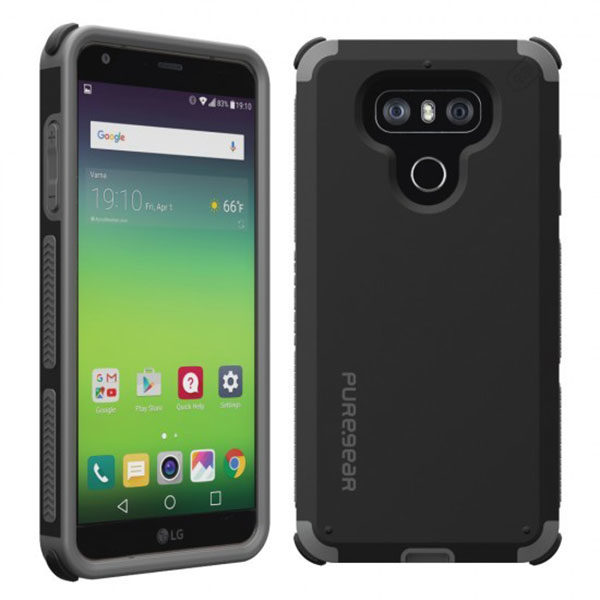 מגן כיסוי קומבו DualTek שחור ל-LG G6 מבית PureGear