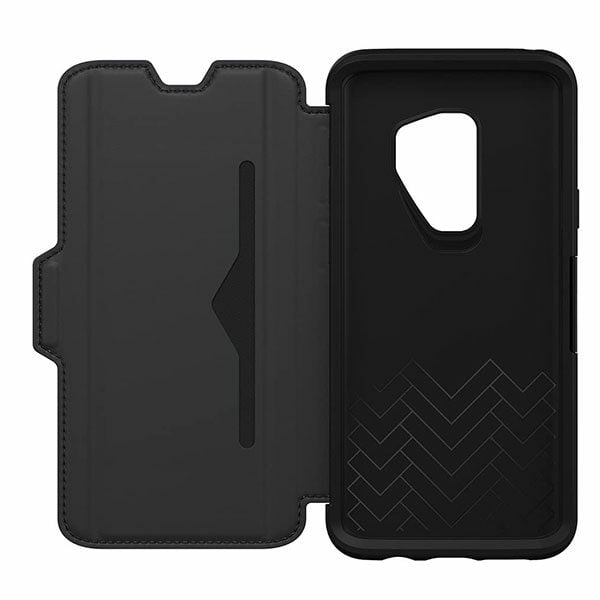 מגן כיסוי ספר OtterBox Strada שחור לגלקסי S9 פלוס הכיסוי החזק בעולם