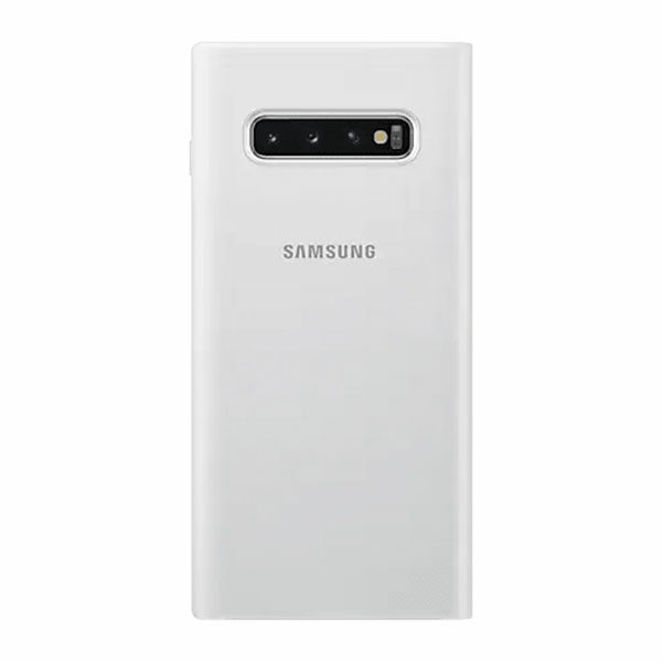 כיסוי ספר התראות חכם לגלקסי S10 פלוס מקורי לבן Samsung LED View