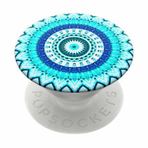 פופסוקט תופסן לסמארטפון מנדלה כחולה PopSocket Blue Floral Mandala