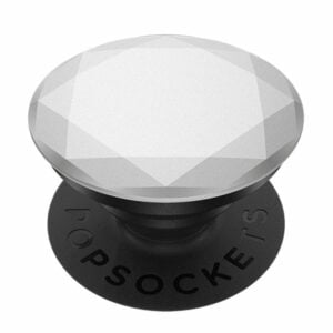 פופסוקט מחזיק לסמארטפון כסוף מטאלי PopSocket Silver Metallic Diamond