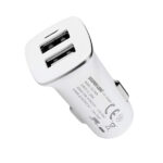 ראש מטען לרכב עם 2 יציאות Silver Line Car Charger