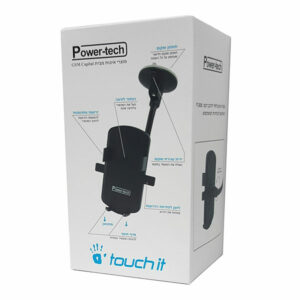 מעמד לרכב לשמשה אוניברסלי עם תופסן Power Tech Touch It