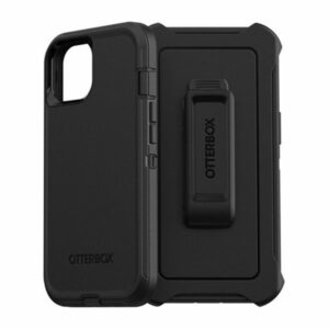 כיסוי לאייפון 13 Otterbox Defender שחור עם קליפס חזק ועמיד במיוחד