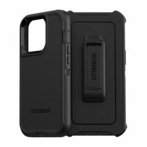 כיסוי לאייפון 13 פרו Otterbox Defender שחור עם קליפס חזק ועמיד במיוחד