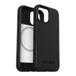 כיסוי שחור לאייפון 13 מיני Otterbox Symmetry תומך MagSafe חזק ועמיד