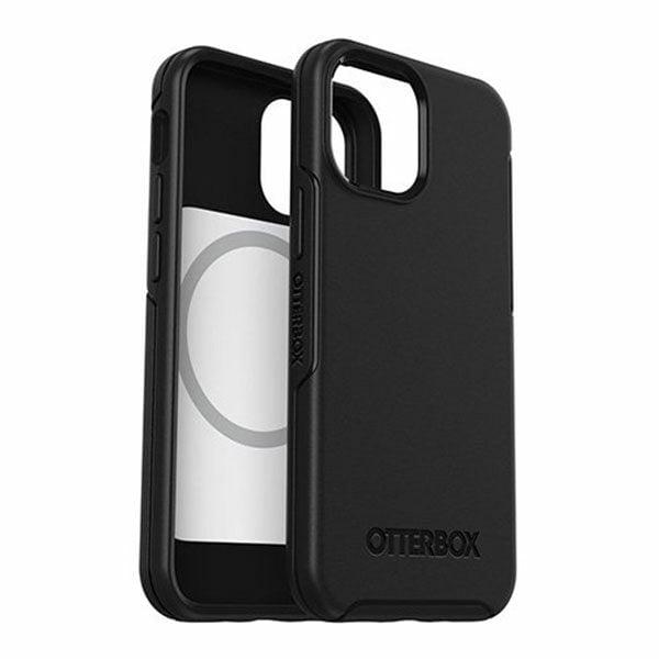 כיסוי שחור לאייפון 13 מיני Otterbox Symmetry תומך MagSafe חזק ועמיד