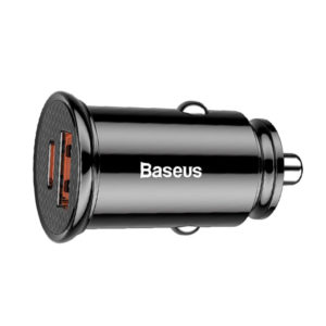 מטען רכב Type C ו-USB לשני מכשירים מהיר 30 וואט Baseus