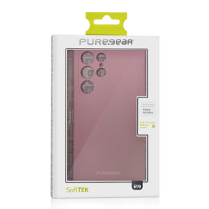 כיסוי סיליקון לגלקסי S22 אולטרה PureGear Softek ורוד