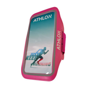 נרתיק ריצה לסמארטפון ורוד Athlon איכותי סופג זיעה לזרוע