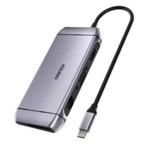 מפצל 9 ב-1 מ-USB-C ל-USB-C, USB, HDMI, רשת ועוד Choetech