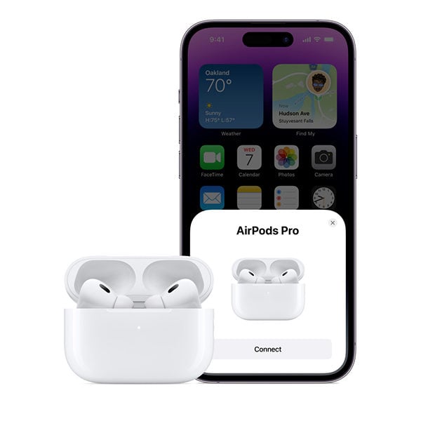 AirPods Pro 2 אוזניות אלחוטיות מקוריות אפל עם סינון רעשים מובנה