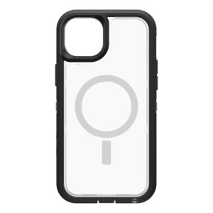 כיסוי חזק לאייפון 14 פלוס שקוף שחור OtterBox Defender XT תומך MagSafe