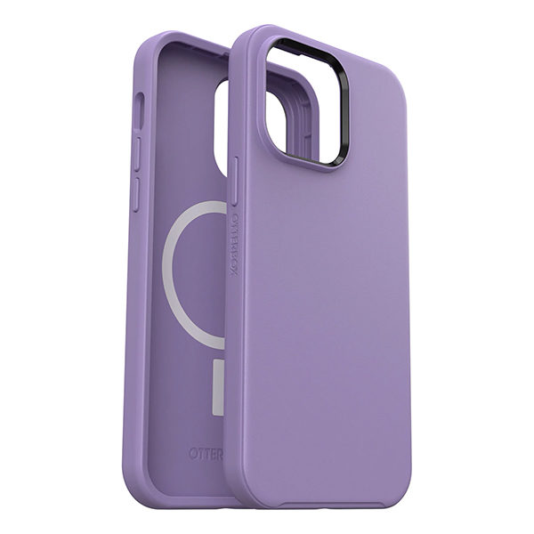 כיסוי סגול לאייפון 14 פרו מקס Otterbox Symmetry תומך MagSafe חזק