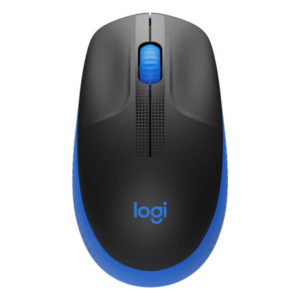 עכבר למחשב אלחוטי כחול Logitech M190 עם חיי סוללה ארוכים