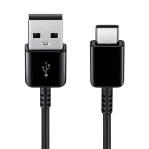 כבל סמסונג USB-A ל-USB-C מקורי באורך 1 מטר לטעינה מהירה Samsung שחור