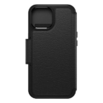 כיסוי ארנק לאייפון 15 Otterbox Strada עור שחור הכיסוי החזק בעולם