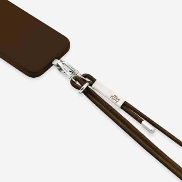 שרוך מתכוונן לסמארטפון חום - Blueberry strap Soho chocolate brown