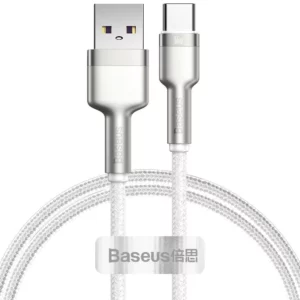 Cable Usb Cable For Usb C Baseus Cafule, לבן