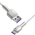 Cable Usb Cable For Usb C Baseus Cafule, לבן2