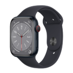 שעון חכם Apple Watch Series 8 מידה 41mm שחור תומך GPS ו-Cellular