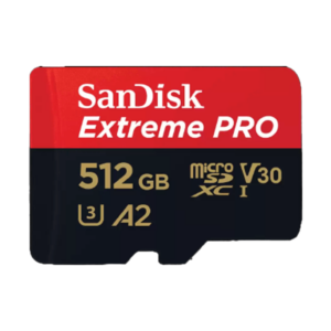 כרטיס זיכרון 512 גיגה מהיר עם מתאם Sandisk Extreme Pro