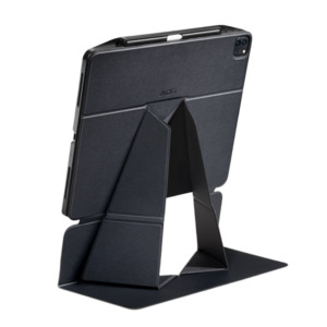 סטנד לאייפד וטאבלט 12.9 אינץ Snap Folio שחור Moft Stand עם 3 מצבי עבודה שונים לישיבה ועמידה