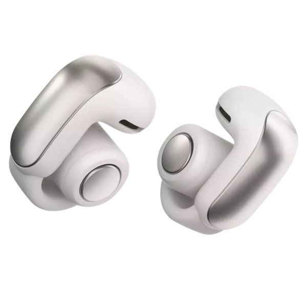 אוזניות Bose Ultra Open Earbuds בצבע לבן עם חווית שמע בלתי מתפשרת ונוחות לאורך כל היום