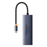 מפצל USB-C, קורא כרטיסים וכרטיס רשת 7-Port HUB מבית Baseus