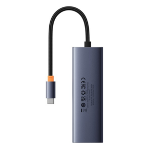 מפצל USB-C, קורא כרטיסים וכרטיס רשת 7-Port HUB מבית Baseus