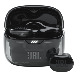 אוזניות אלחוטיות JBL Tune Buds שחור שקוף - חוויית שמע אלחוטית איכותית